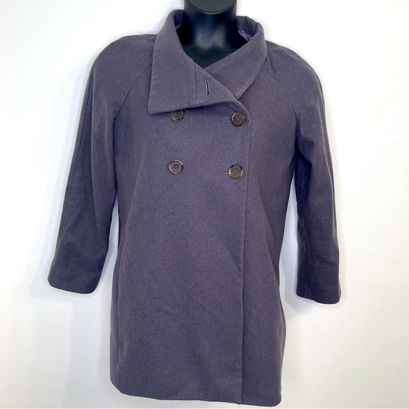J.Crew Double-Breasted Wool Coat in Size 8 - Picture 1 of 9